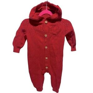 Carter’s Baby Organic Sweater Knit Pointelle Jumpsuit, 6 Months